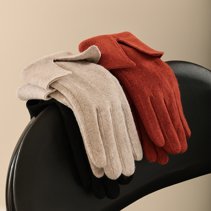 REXCHI DY49 Knitted Gloves Unisex Winter Gloves Touch Screen Women Men Warm Stretch Knitted Mittens Non-slip Gloves