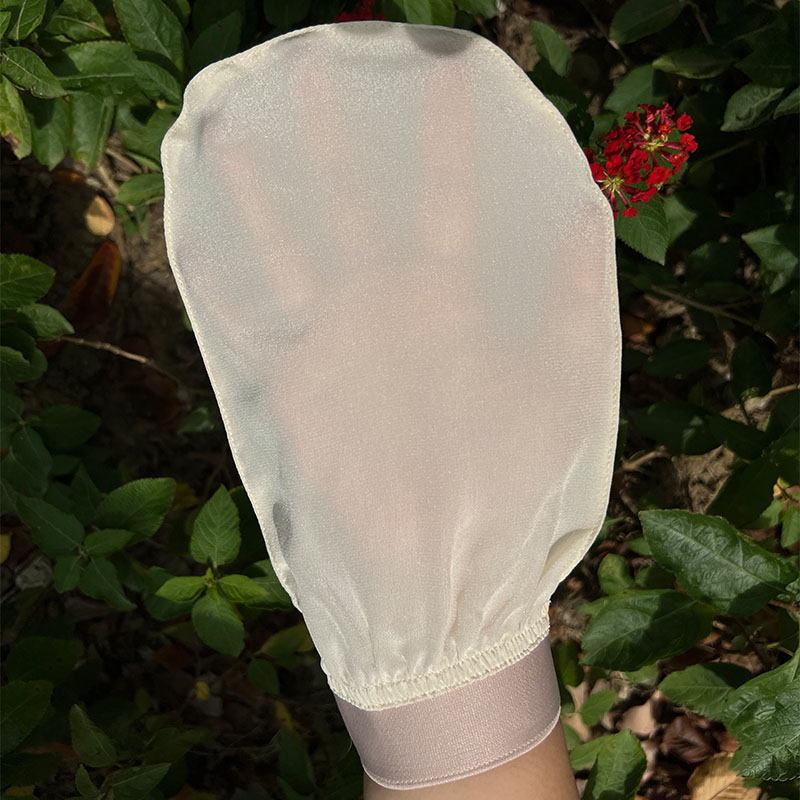 silk  exfoliating towel body brush women's natural silk  bath mitt Skin Massage Peeling 100% silk shower gloves