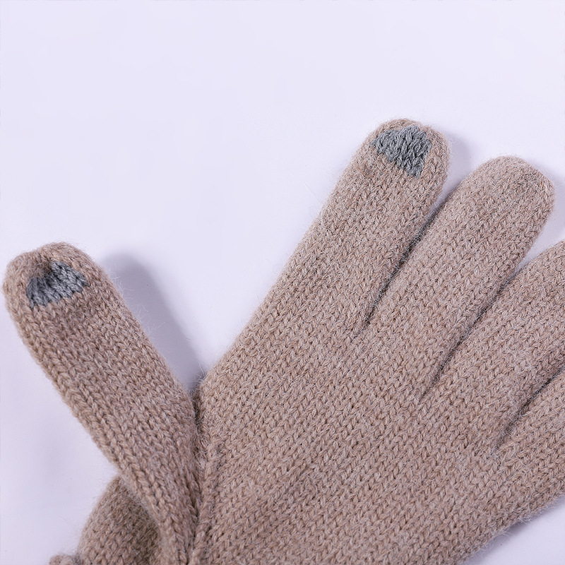 2021 New Arrival Women's Cable Knit Gloves Warm Winter Fleece Lining Touchscreen Gloves Cold Weather Warm Gloves Mittens