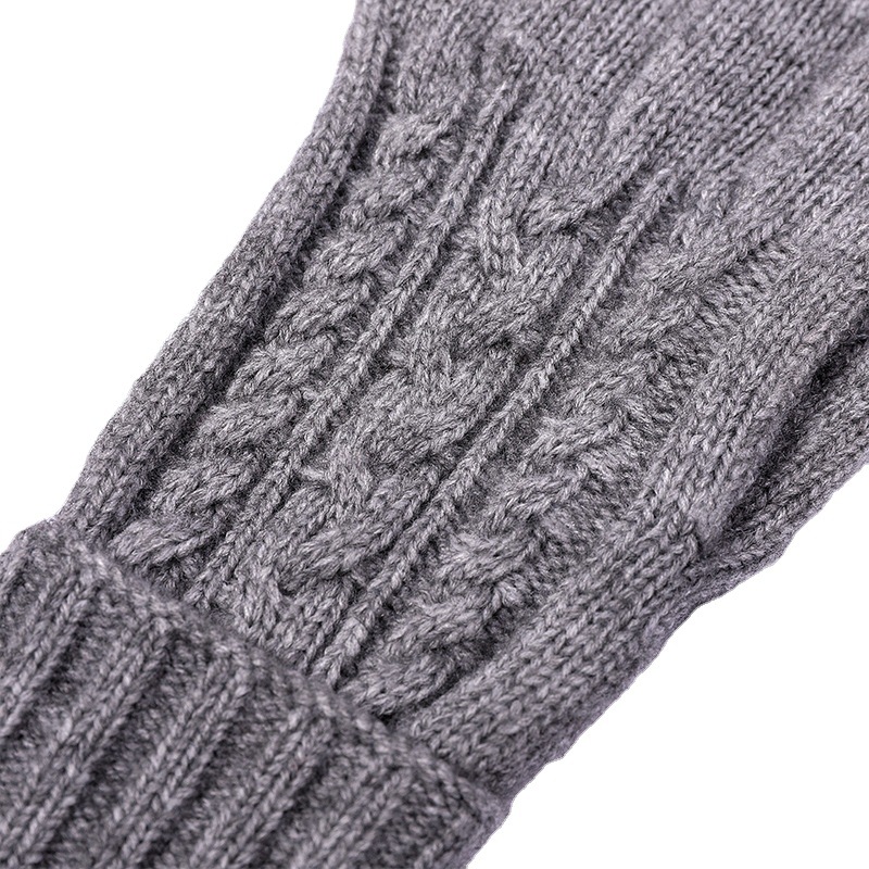 2021 New Arrival Women's Cable Knit Gloves Warm Winter Fleece Lining Touchscreen Gloves Cold Weather Warm Gloves Mittens