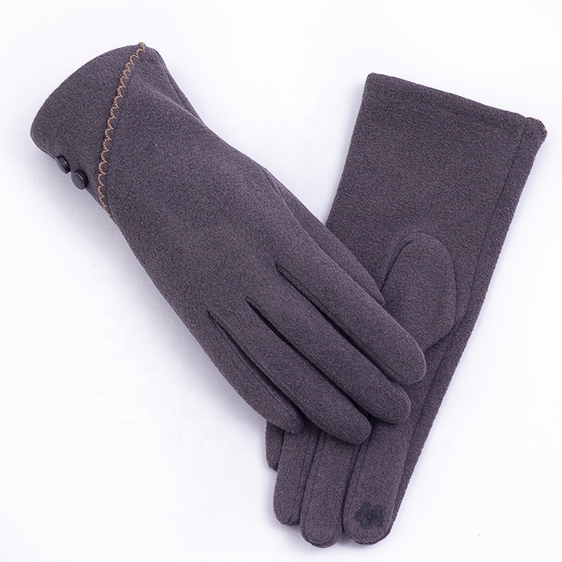 China Good Ladies Fabric Gloves Faux Suede Women Gloves Ladies Fashion Smart Phone Gloves