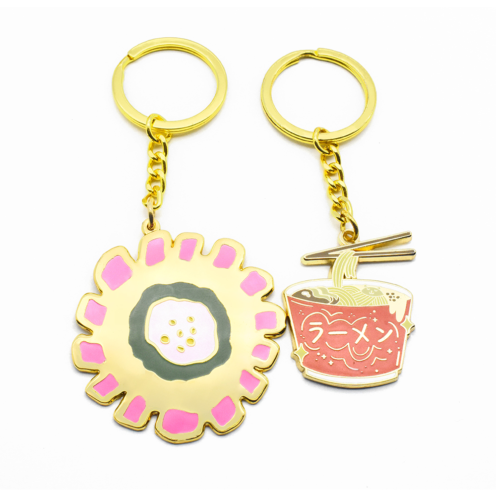  Enamel Key chain Rose Gold Plated Motivational Metal Keychain Hard Enamel Keyring With back Card