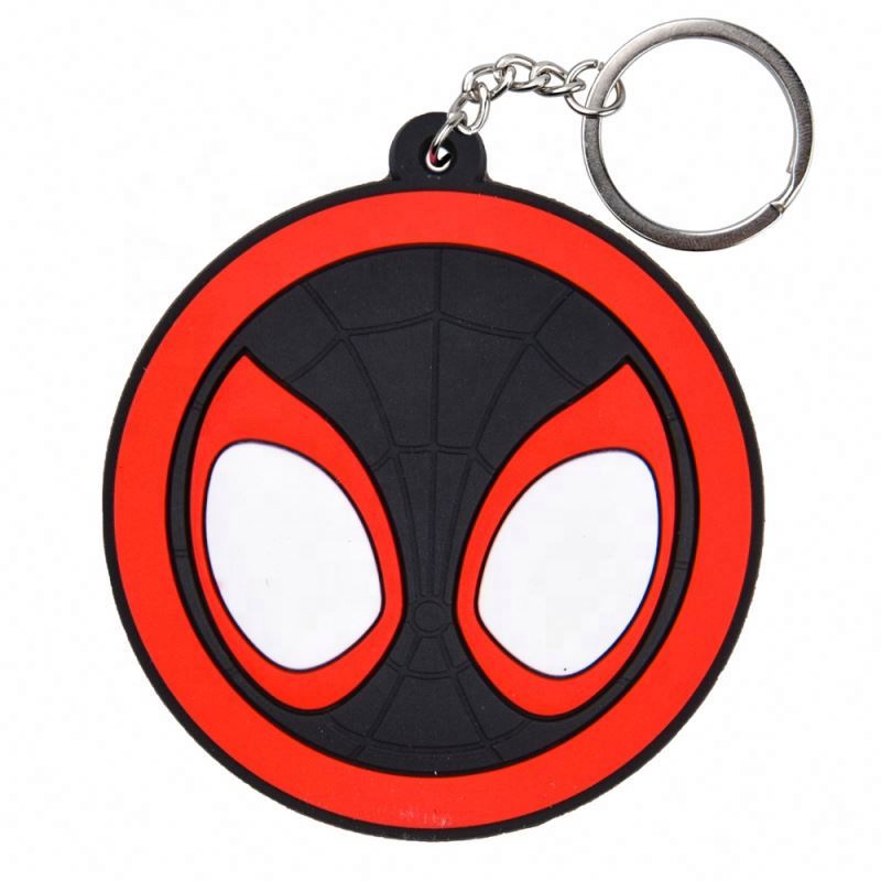 Promotional Cheap  Felt Key Holders Doule Side Embroidery  Printed Wool Felt Keychains Keyrings