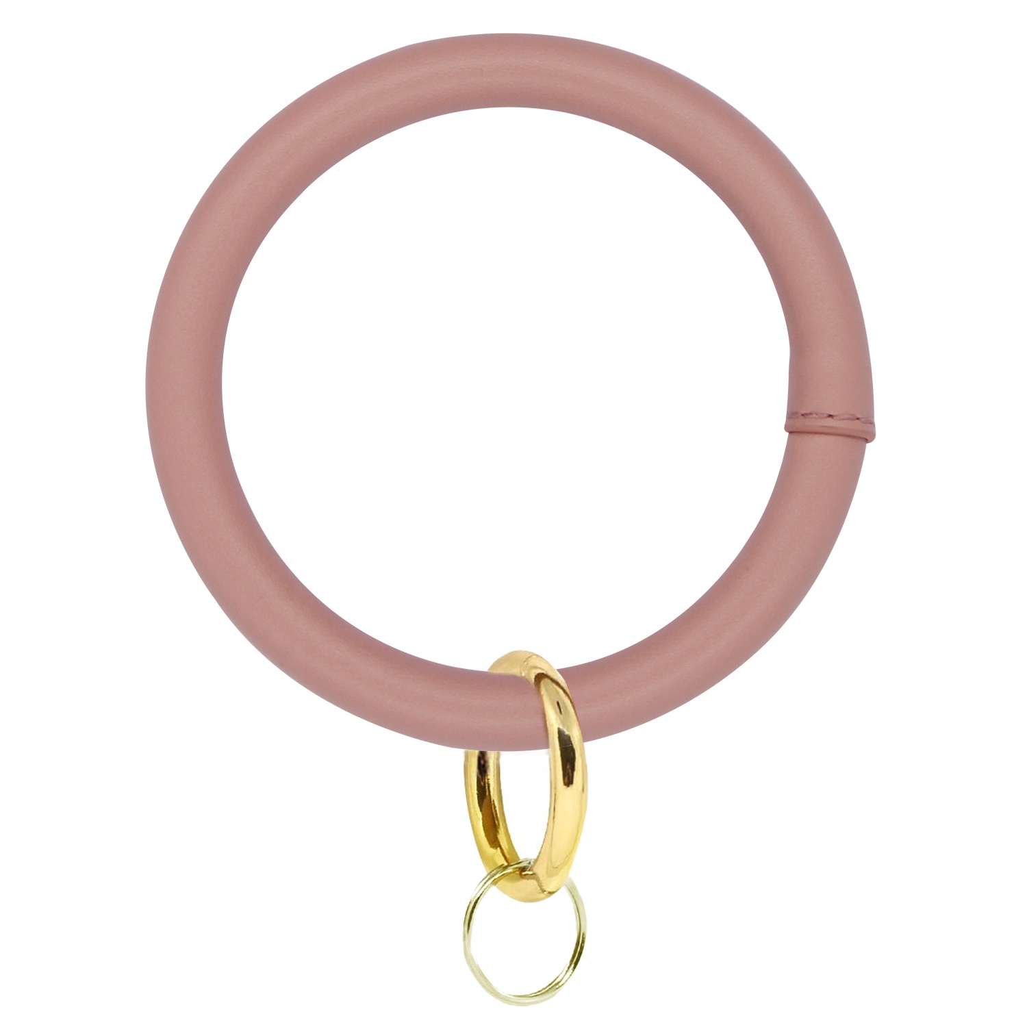 US UK Hot Selling Women Fashion PU Leather Bracelet O Keyring Wristlet Bracelet Keychain