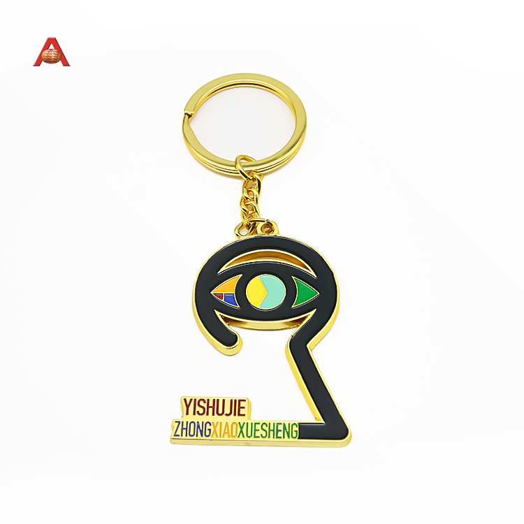 Manufacturers Cheap Metal  hard enamel Keyring Gold Plated 2d/ 3d Key Chain Keychain