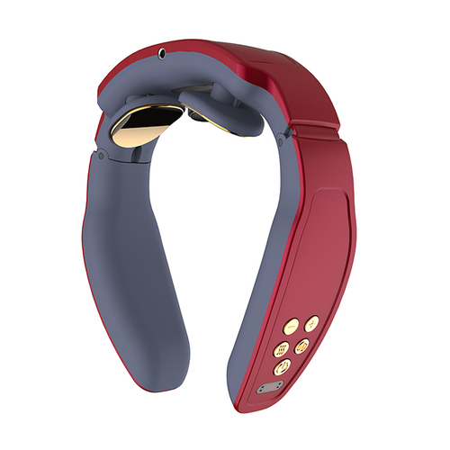 Smart Wireless U Shaped Electric Neck And Shoulder Massager With Heating Patch