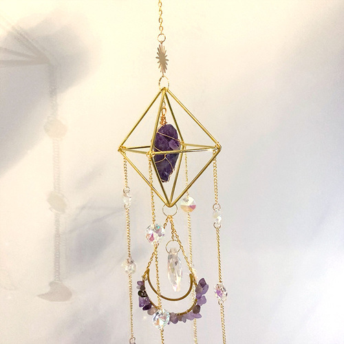 natural crystal handmade  hanging sun catcher crystal sun catchers hanging suncatche  prism rainbowmaker