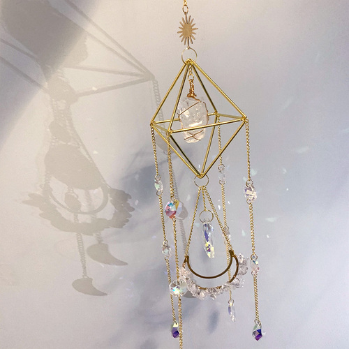 natural crystal handmade  hanging sun catcher crystal sun catchers hanging suncatche  prism rainbowmaker