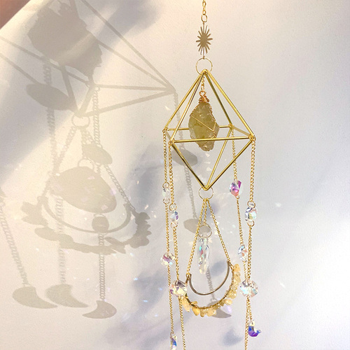 natural crystal handmade  hanging sun catcher crystal sun catchers hanging suncatche  prism rainbowmaker