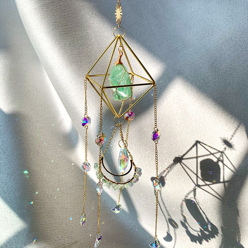 natural crystal handmade  hanging sun catcher crystal sun catchers hanging suncatche  prism rainbowmaker
