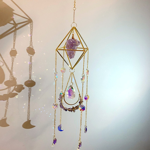 natural crystal handmade  hanging sun catcher crystal sun catchers hanging suncatche  prism rainbowmaker