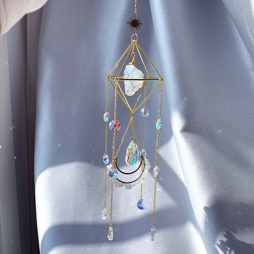 natural crystal handmade  hanging sun catcher crystal sun catchers hanging suncatche  prism rainbowmaker