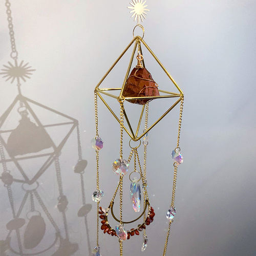 natural crystal handmade  hanging sun catcher crystal sun catchers hanging suncatche  prism rainbowmaker