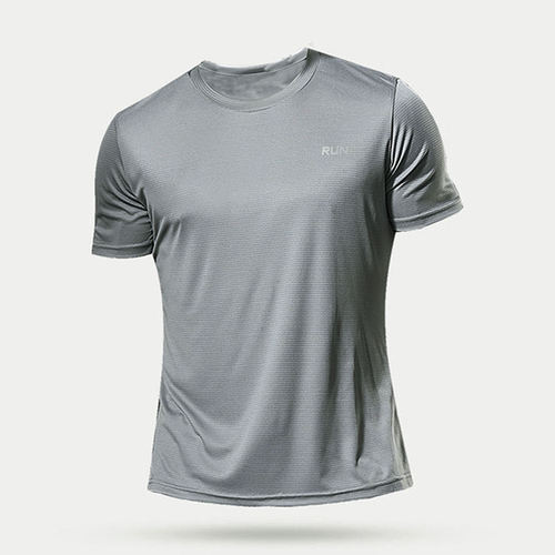  Printing Men's Fit Sport Running Tshirt Athletic Mesh Black T Shirts
