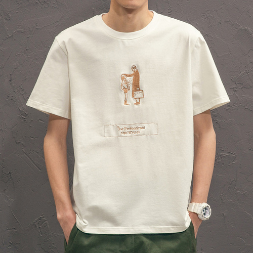  O-Neck Collar Blank 100% Cotton Solid Color Men's T-Shirts   printing t-shirts