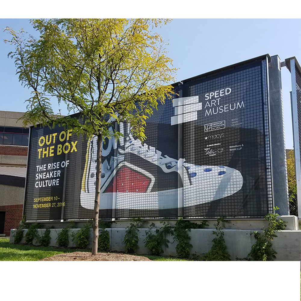   outdoor Fence Wrap Advertising Printing  Background Mesh Banner Decor