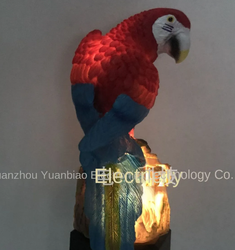 Waterproof LED Solar Resin Parrot Garden Birds Lamp for Outdoor Decoration - izable and Hot Sale