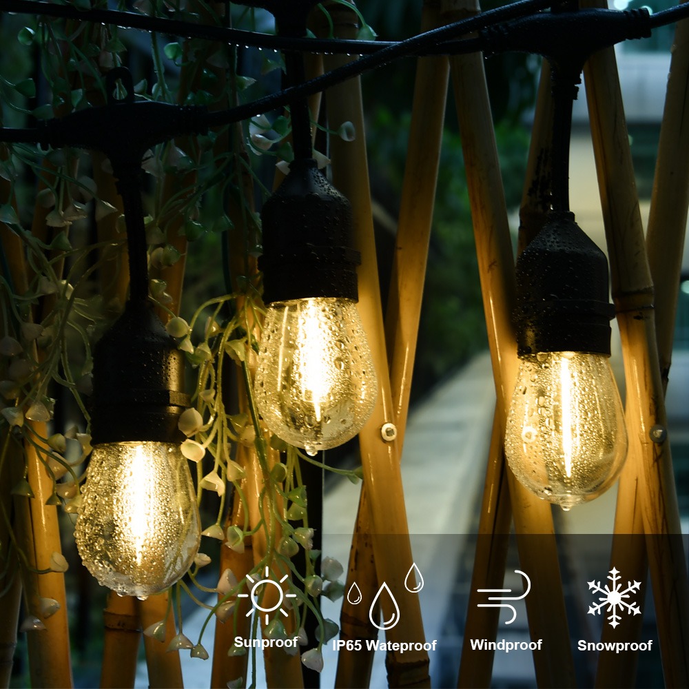 Quality Assurance Exquisite Holiday Lighting Decoration S14 String Lights Outdoor Christmas Decorations Edison Bulbs