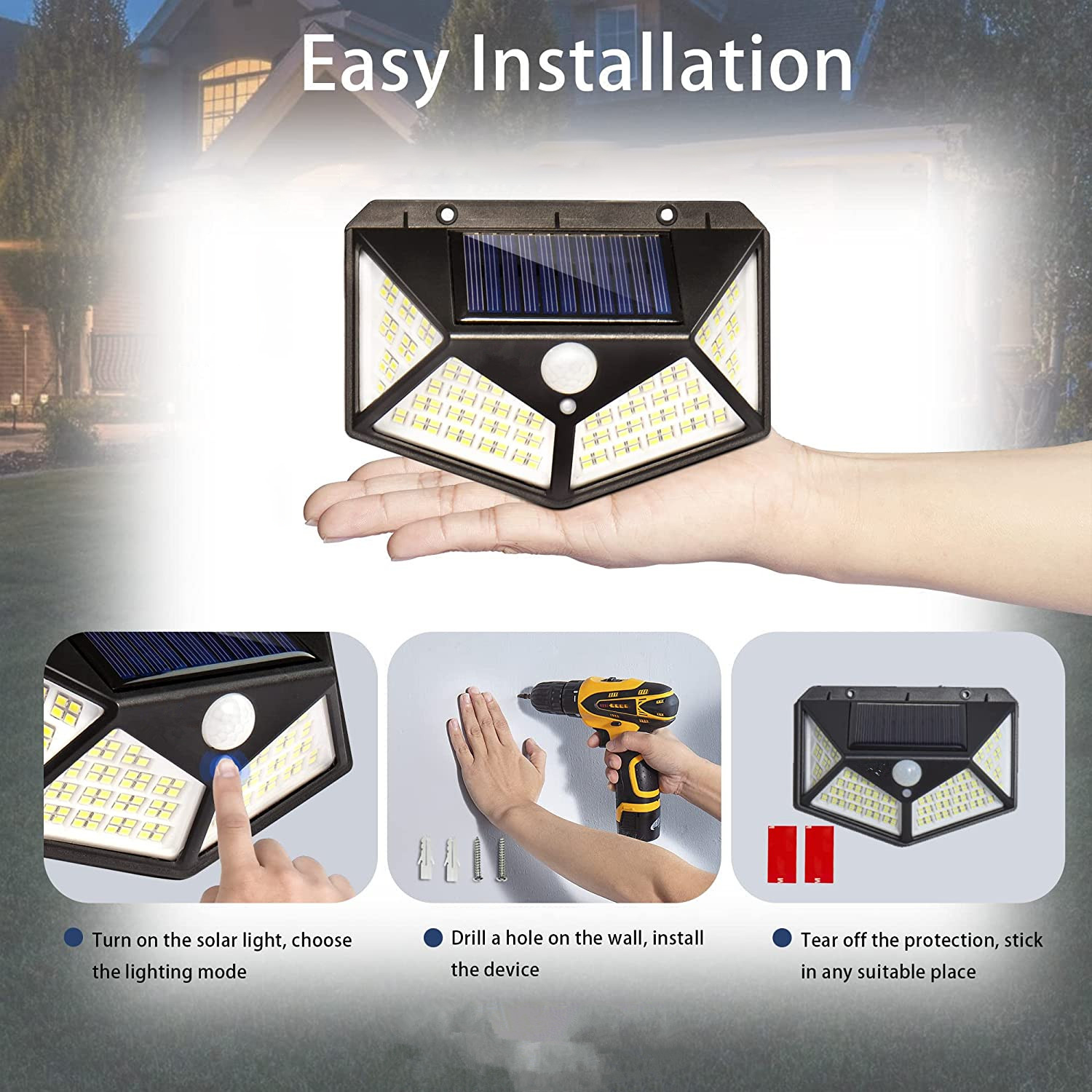 Super Bright Outdoor Solar LED Waterproof Lawn Light Landscape Garden Light Pathway Light Home Decor