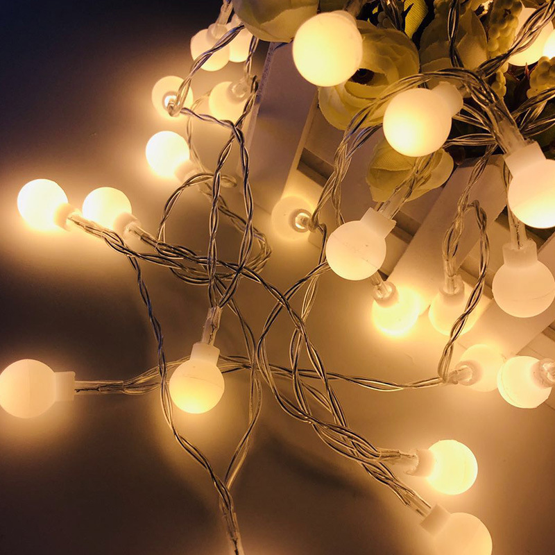 Waterproof IP65 Garden Festoon Festive Holiday Lighting Christmas Decorations Outdoor LED Solar String Light Luminous Wh