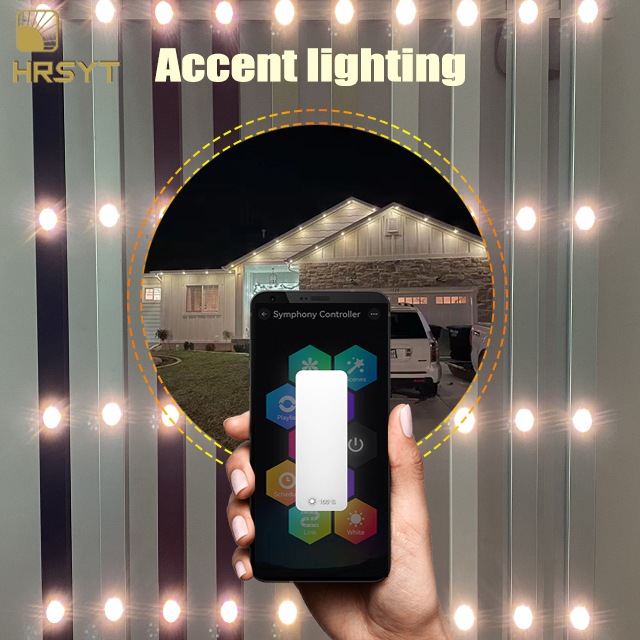 HRSYT 2904 Landscape Pixel LED point light RGB/RGBW DC48V DC24V Outdoor Holiday Decoration Dot LED Permanent Christmas L