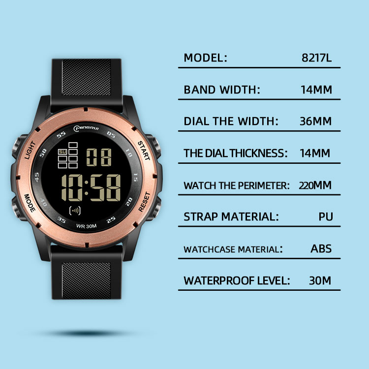 Mingrui 8106GH Gift Sports Watch Waterproof Electronic Durable Business Digital Watches For Men