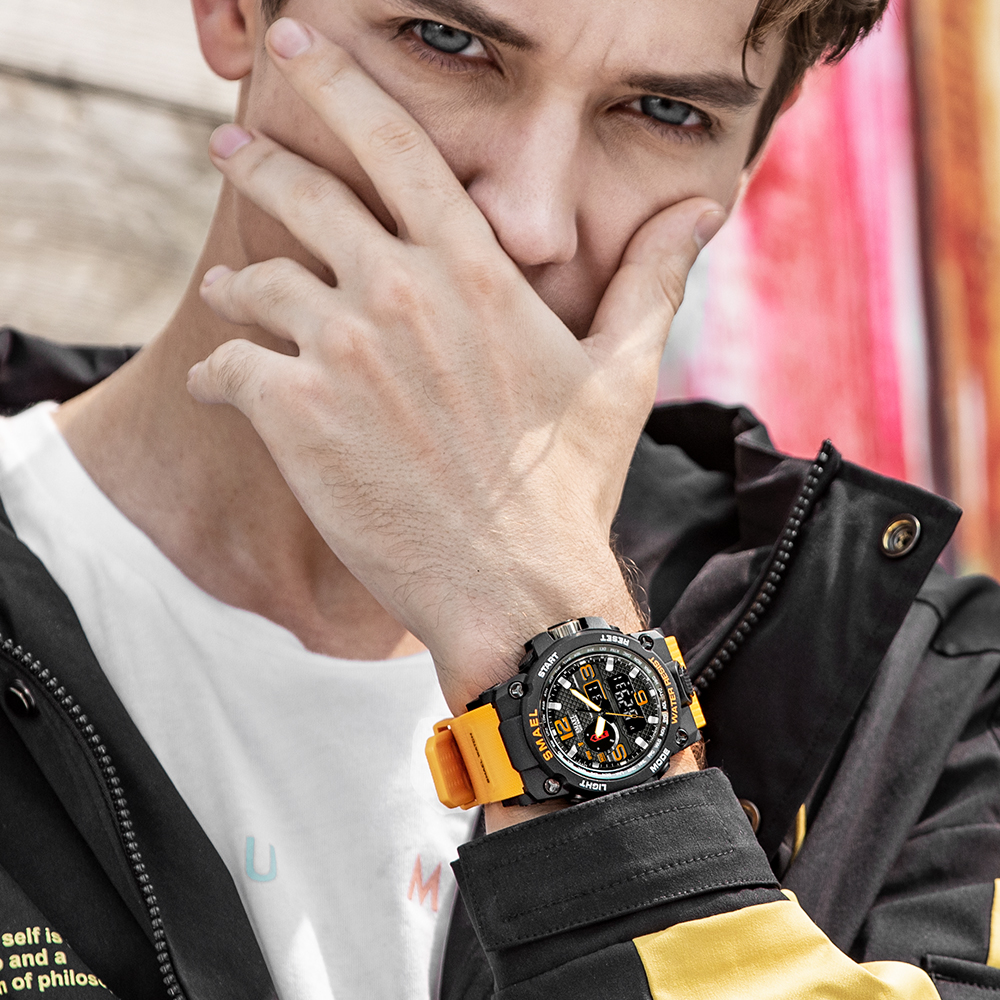 Smael 1545D Men Luxury LED Digital Quartz sport watches for men good quality