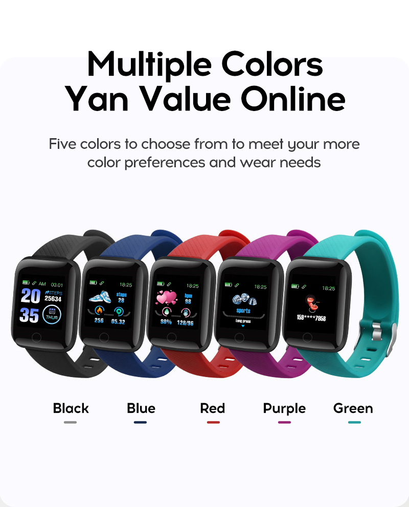 New Nrrival High Quality 116plus Smart Bracelet Waterproof Sport Watch 4.0 Pedometer Heart Rate