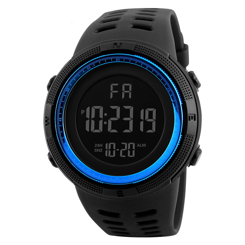  Fashion Black Plastic Digital Led Watch Cheap Reloj Sports Watches Men Wrist Waterproof Digital For Outdoor