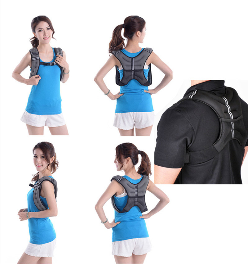 2019 Improve Strength Training Vest 10 lbs 20 lbs Sports Workout Weighted Jacket for Running