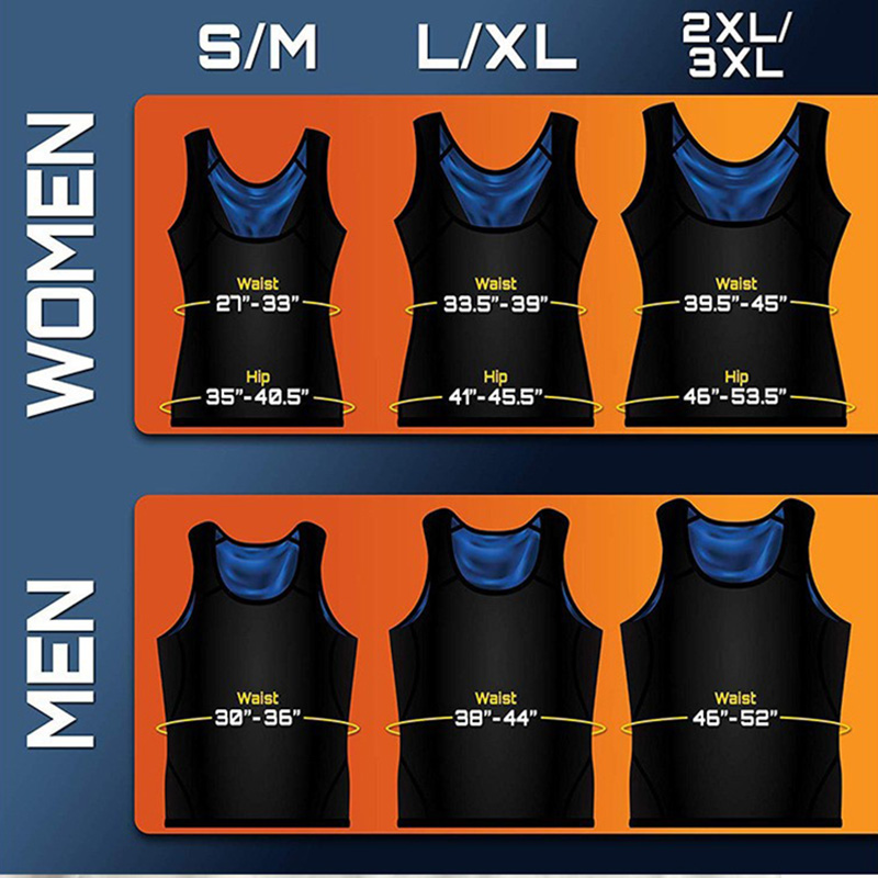 Men Sauna Sweat Vest Men Waist Trainer Sauna Suits Women Sauna Tank Top for Weight Loss Body Shaper Shapewear
