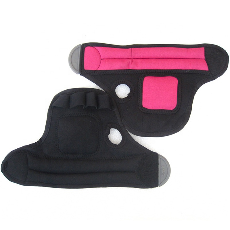 Fitness Workout  Women Men Hand Pink 2 Lbs Colorful Neoprene Bracelet Gloves Support Strength Training Wraps Wrist W