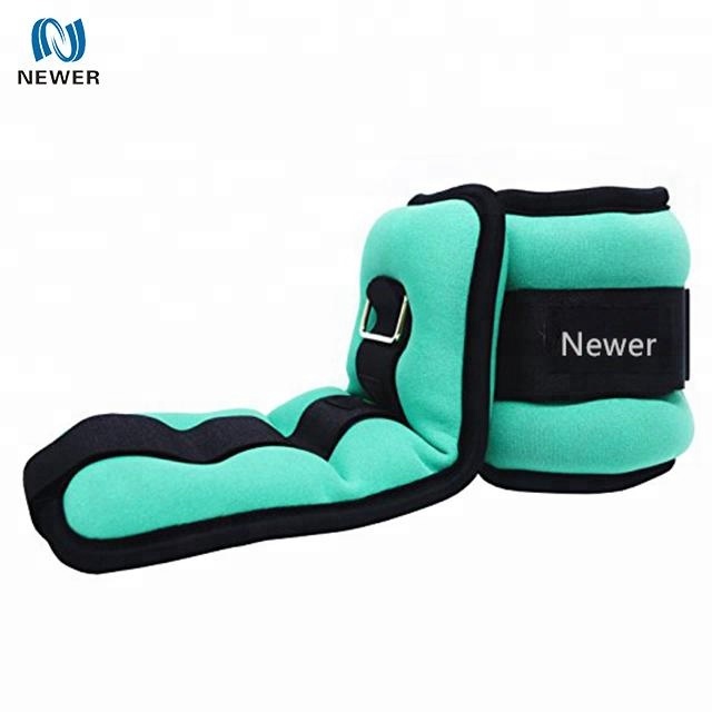 Durable Comfortable Gym Training Neoprene Ankle/Wrist Weights 1 Pair for 2lbs 3lbs 4lbs 6lbs 8lbs