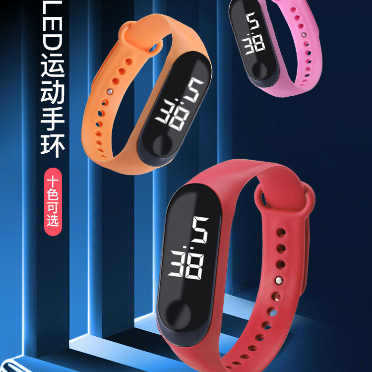 M3 Smart Digital Watch Bracelet For Men Women With Heart Rate Monitoring Touch Electronic Sports Watch