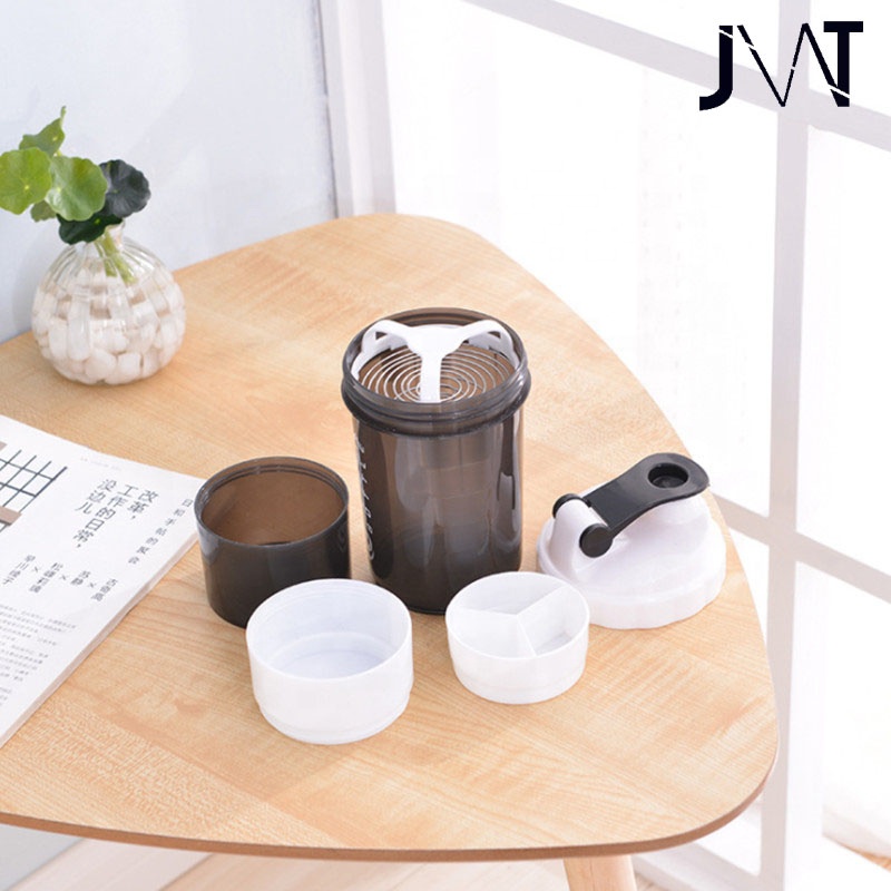 New Design   Sports Shaker Bottle Cup With Stirrer Ball Protein Powder Outdoor Juice Milk Shake Water Bottle S