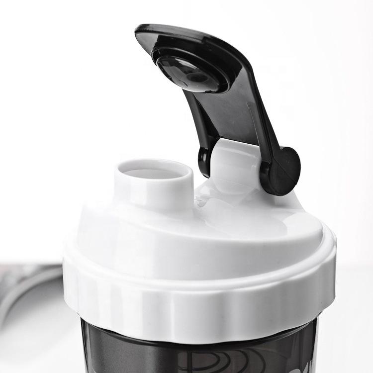 New Design   Sports Shaker Bottle Cup With Stirrer Ball Protein Powder Outdoor Juice Milk Shake Water Bottle S