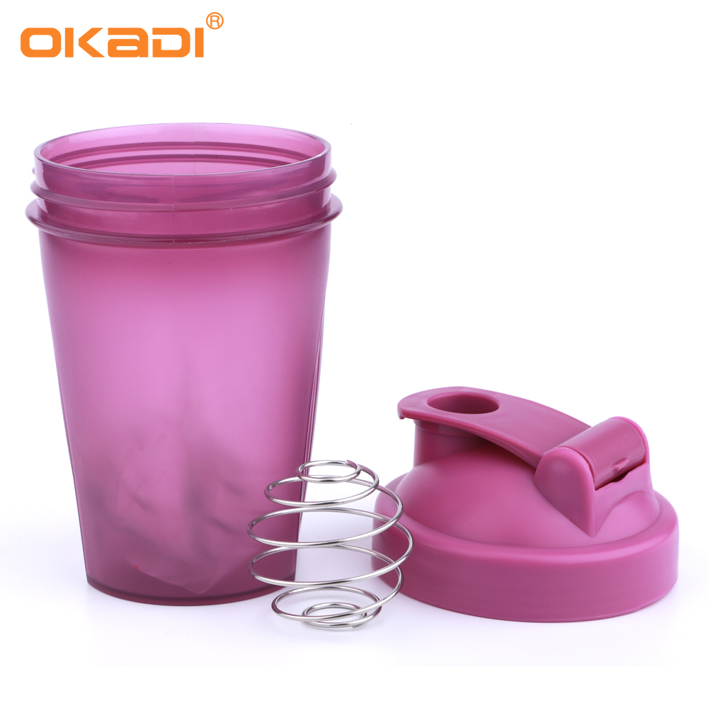 400ml High Quality  Sport BPA free Plastic Shaker Bottle with  