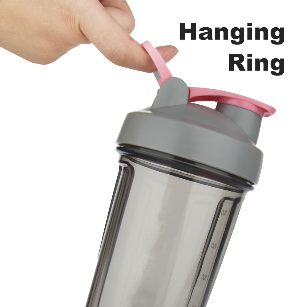 d 650ml New  Sport Water Blank Protein Shaker Bottle Gym