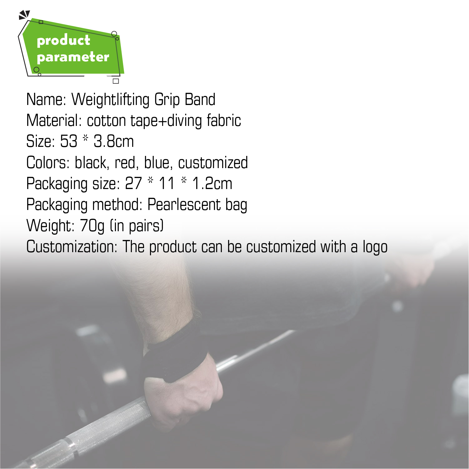  Black Heavy Duty Gym Polyester Lifting Protection Wrist Wraps Straps Weightlifting