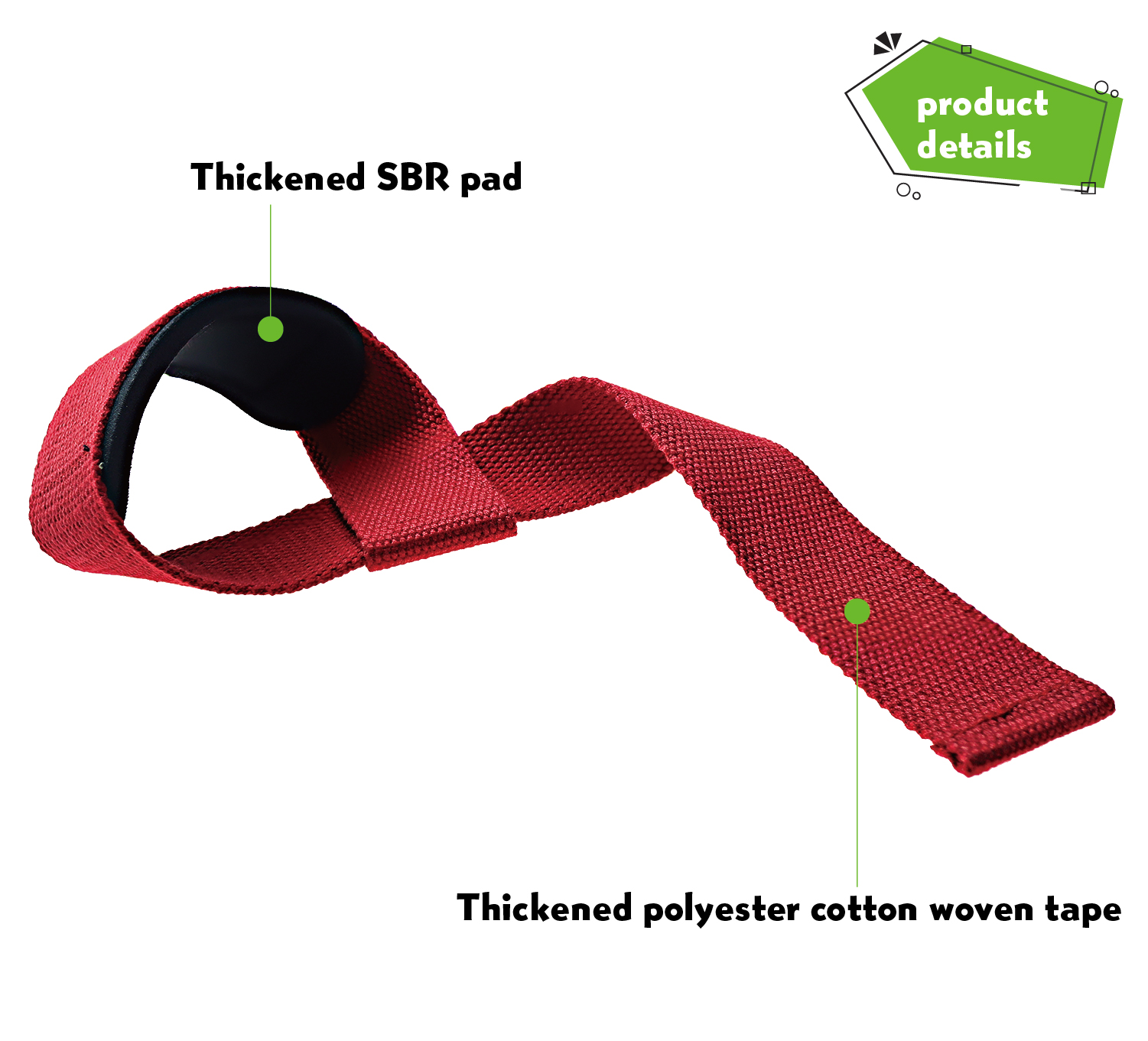  Black Heavy Duty Gym Polyester Lifting Protection Wrist Wraps Straps Weightlifting
