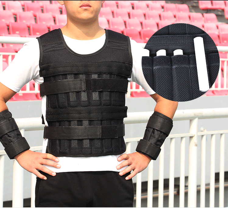 Fitness vest weight weighted vest plate 30kg for running men fitness 50kg sand 50kg 20 lbs for autism for outdoor