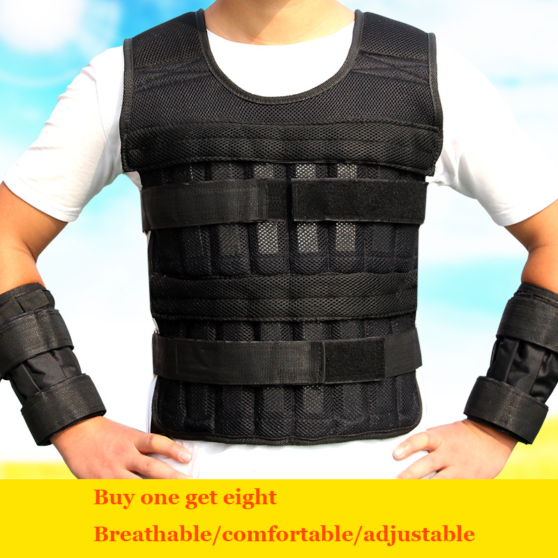 Fitness vest weight weighted vest plate 30kg for running men fitness 50kg sand 50kg 20 lbs for autism for outdoor