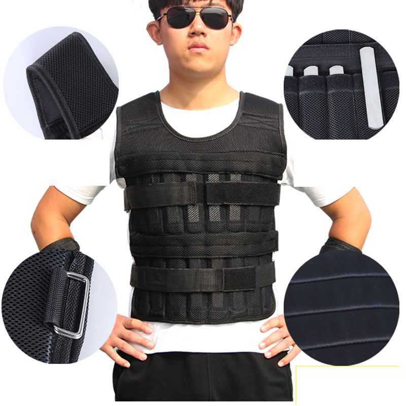 Fitness vest weight weighted vest plate 30kg for running men fitness 50kg sand 50kg 20 lbs for autism for outdoor