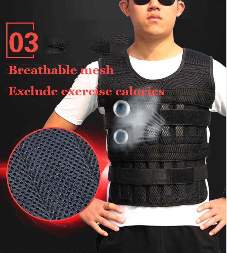 Fitness vest weight weighted vest plate 30kg for running men fitness 50kg sand 50kg 20 lbs for autism for outdoor