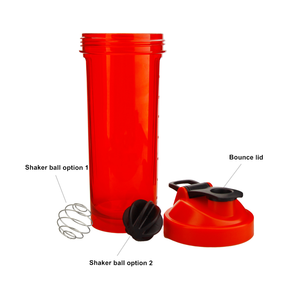  830ml Personalized   Protein Sport Plastic Cup Shaker Bottle