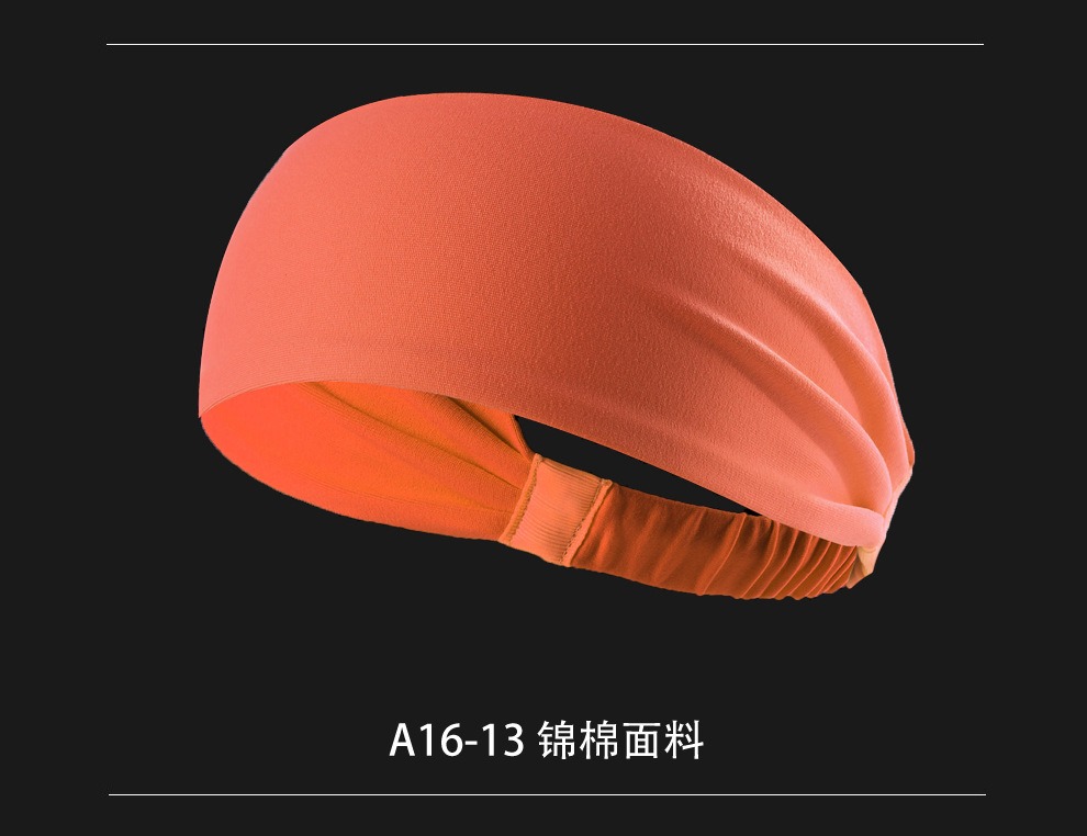 Absorb sweat breathable portable women men hot sale low price sports non-slip headband sport sweatband