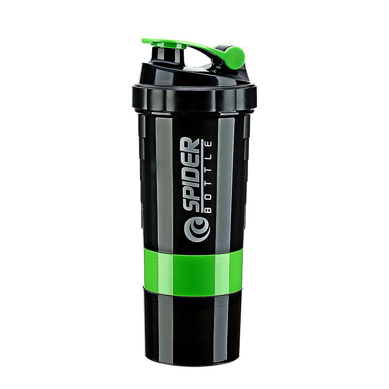 Eco friendly Gym Outdoor Sports Bottle Leakproof Water Bottles Plastic Fitness Protein Shaker Bottle With Powder Box