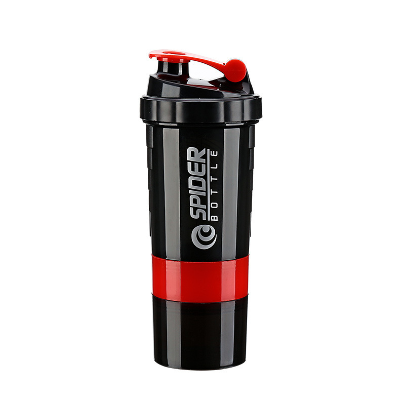 Eco friendly Gym Outdoor Sports Bottle Leakproof Water Bottles Plastic Fitness Protein Shaker Bottle With Powder Box