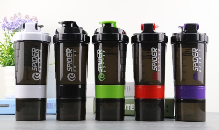  Classic Loop Top Shaker Sports Water Bottle, Recycled Plastic BPA Free Gym Protein Shaker Bottle