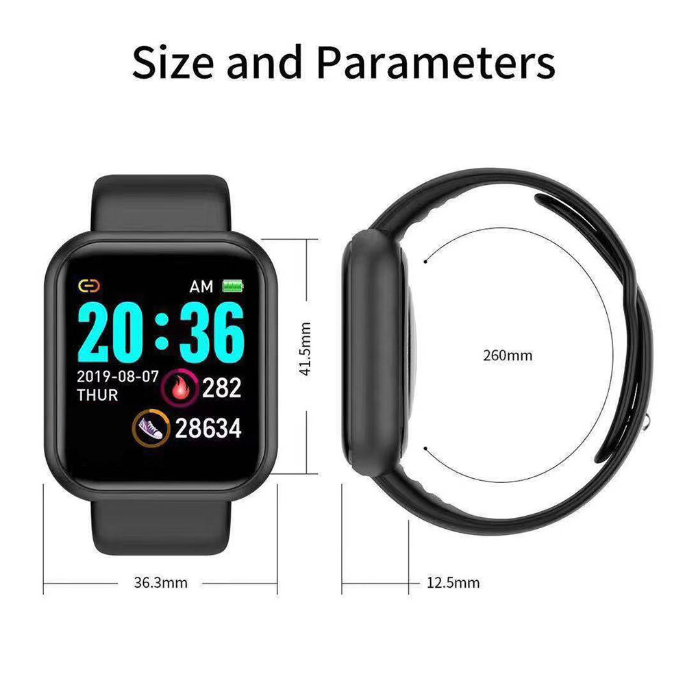 Reloj D20 D20s Waterproof Heart Rate Blood Pressure Monitor Sport Smart Watch For Men Women